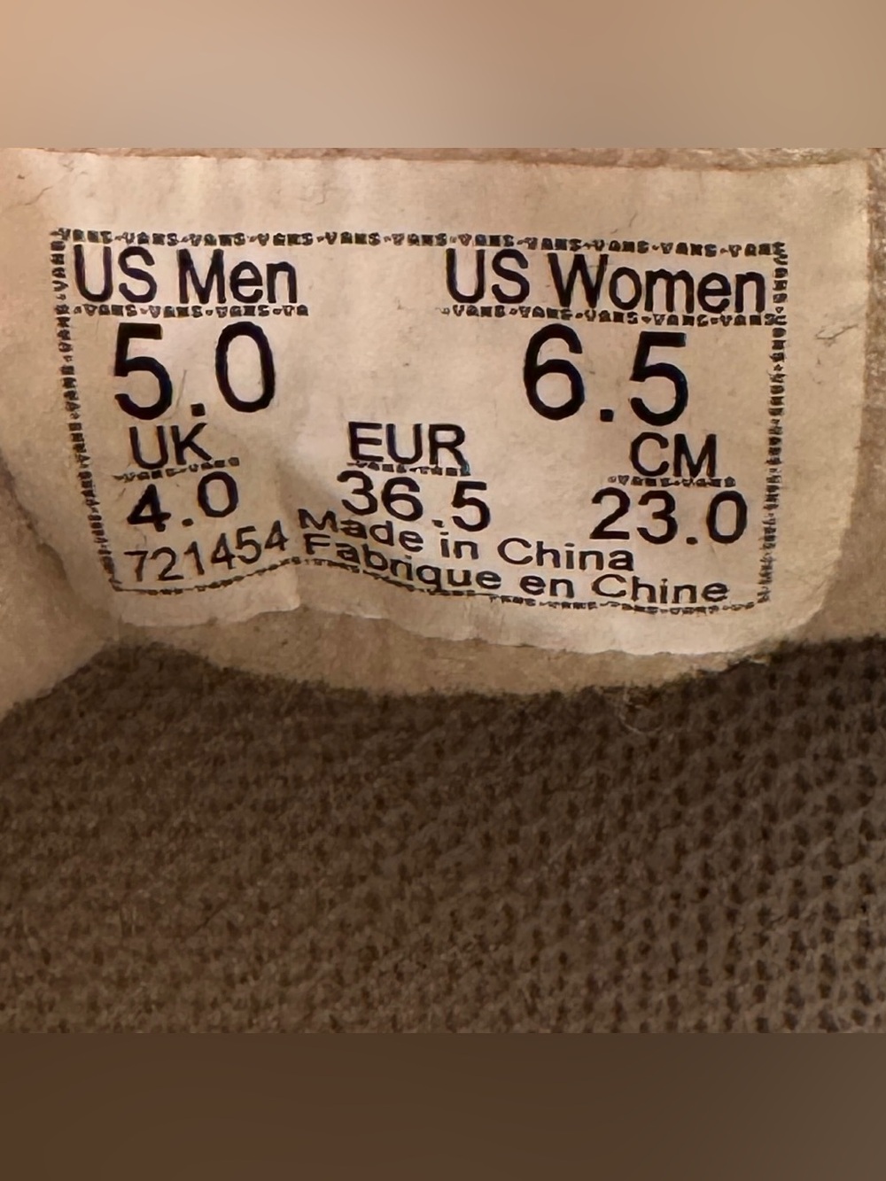 Vans Sentry Sk8-Hi Top Plaid Turtledove Ultra Cushion Sneakers Women’s Size 6.5 - Picture 9 of 9